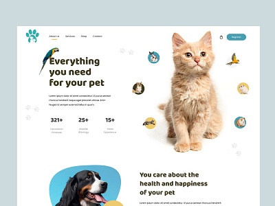 Pet shop design graphic design ui user experience user interface ux web design