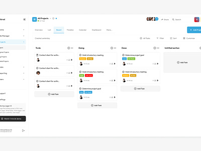 Kanban Board UI Design board design dashboard kanban ui design ux design