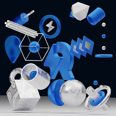 3d composition for Realute 3d animation branding design graphic design illustration logo motion graphics