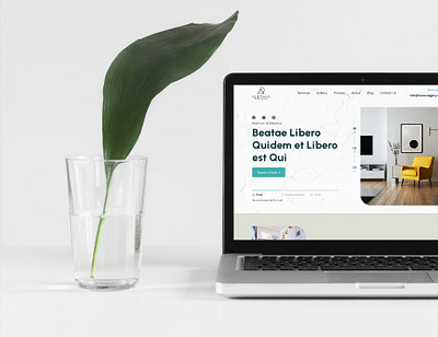 Alethia Website UI Design | Renovation Company luxury minimal modern real estate ui user interface ux website design website ui