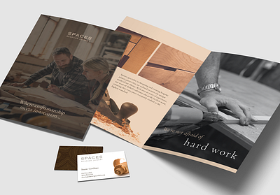 Spaces Bespoke Joinery branding brochure design graphic design logo typography