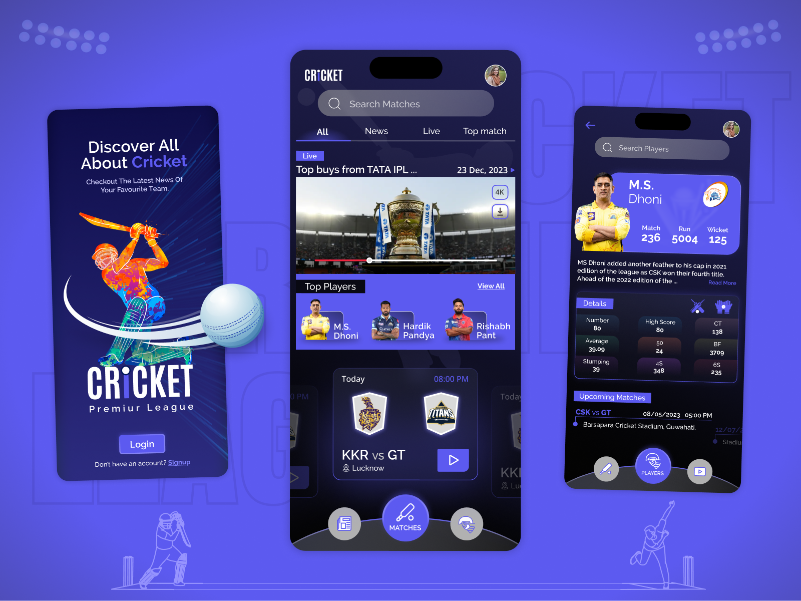 Fantasy Cricket Mobile App by BiztechCS on Dribbble