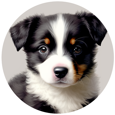 This black and white puppy is so adorable. design graphic design typography