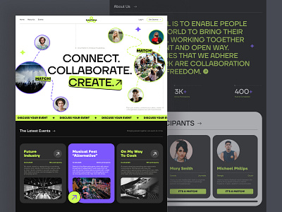 EventCollab Desktop collaboration creative design figma graphic design interface ui ux web design website