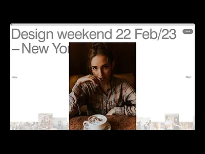 Gallery animation animation design animation web app design design desktop gallery minimal motion motion design motion graphics motion web photo site typography ui ux website