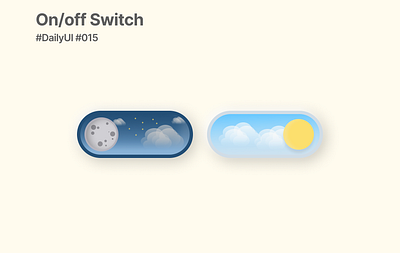 On/off switch #DailyUI #015 015 dailyui design