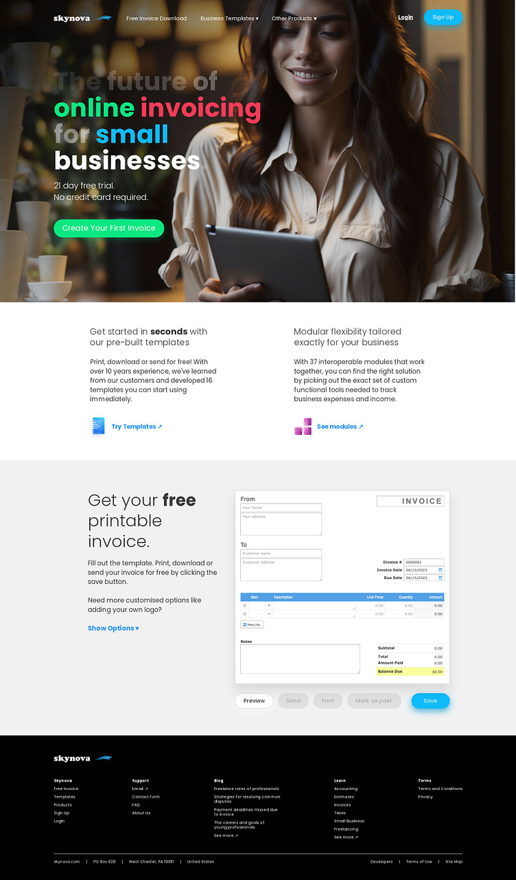 Skynova home page redesign by gomeo on dribbble