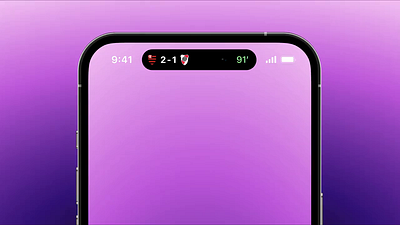 Dynamic Island - Live Match animation app apple dynamic island flamengo football interaction iphone mobile mobile app design mobile design motion motion design product design soccer ui ui design user interface ux