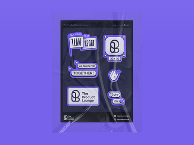 Stickers 👋 button component curser flag hand illustration lounge off on print product purple smiley stickers studio toggle