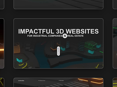Archimatika Animated Design Website with 3d-modeling 3d website animation architect design developer graphic design interface animation motion graphics scrolljacking ui website