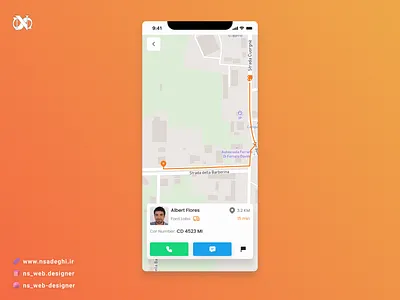 Location Tracker - Daily UI 021 app appdesign dailyui figmadesign location tracker ui uidesign ux webdesign