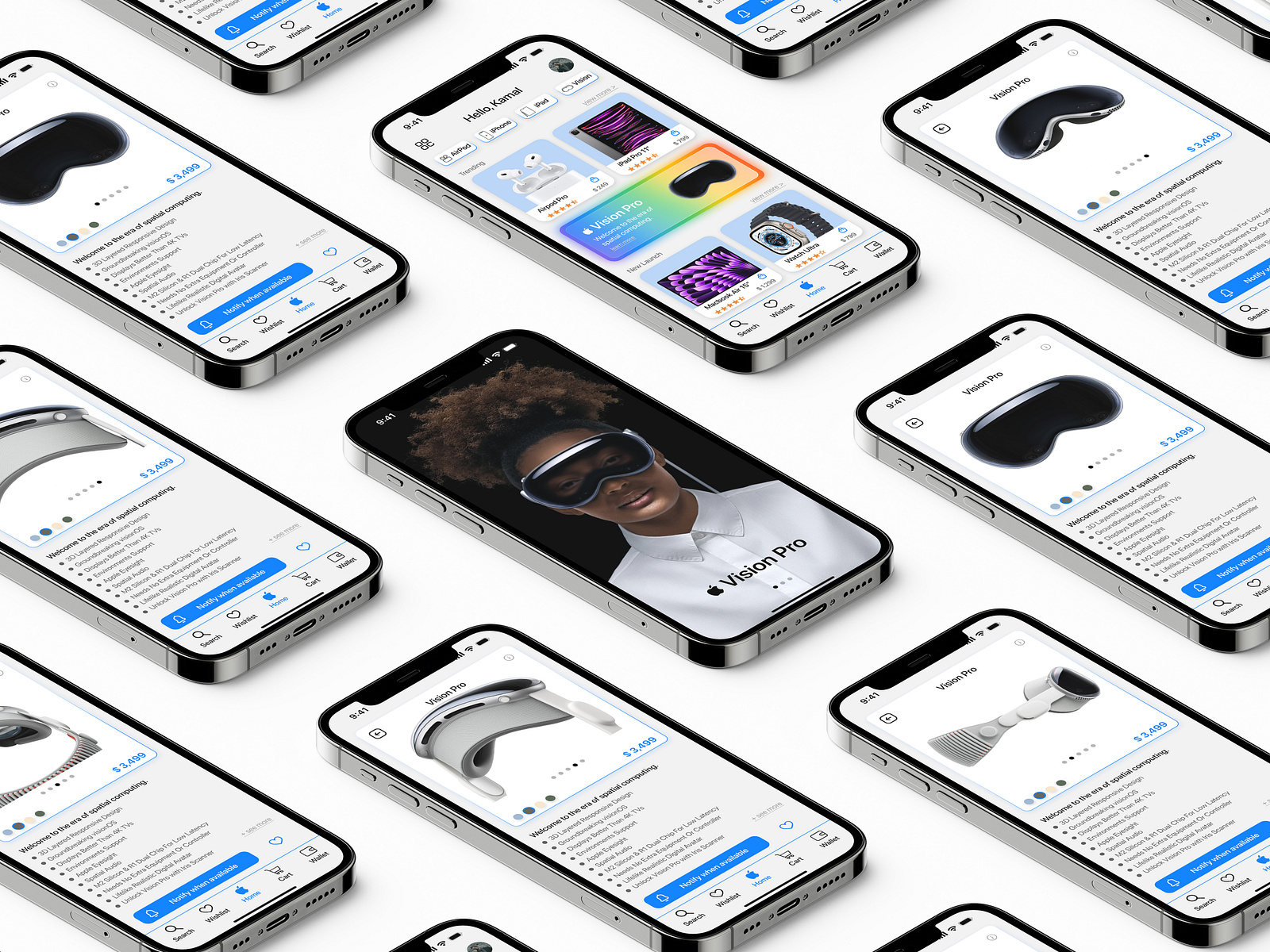 Apple App - Vision Pro App UI Concept (DailyUI : 005) by Kamal Sheta on