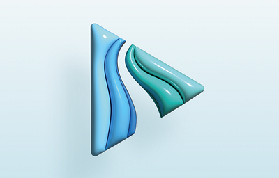 FreshPlay's Logo Visuals 3d balloon blue design green illustration illustrator inflate logo triangle vector
