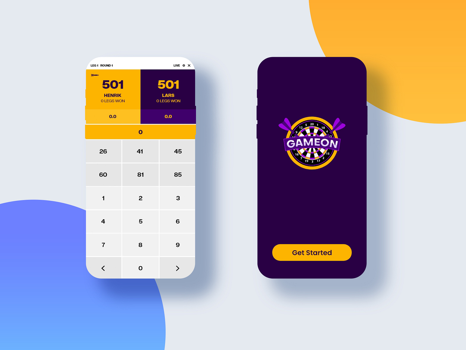 Dart Scoring App by Zefweb on Dribbble