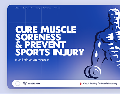 Landing Page for Muscle Recovery conversions cro design graphic design landing page muscle practice recovery sports therapy ui ux web