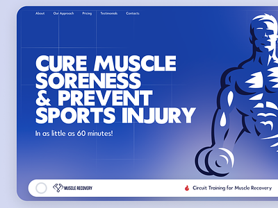 Landing Page for Muscle Recovery conversions cro design graphic design landing page muscle practice recovery sports therapy ui ux web