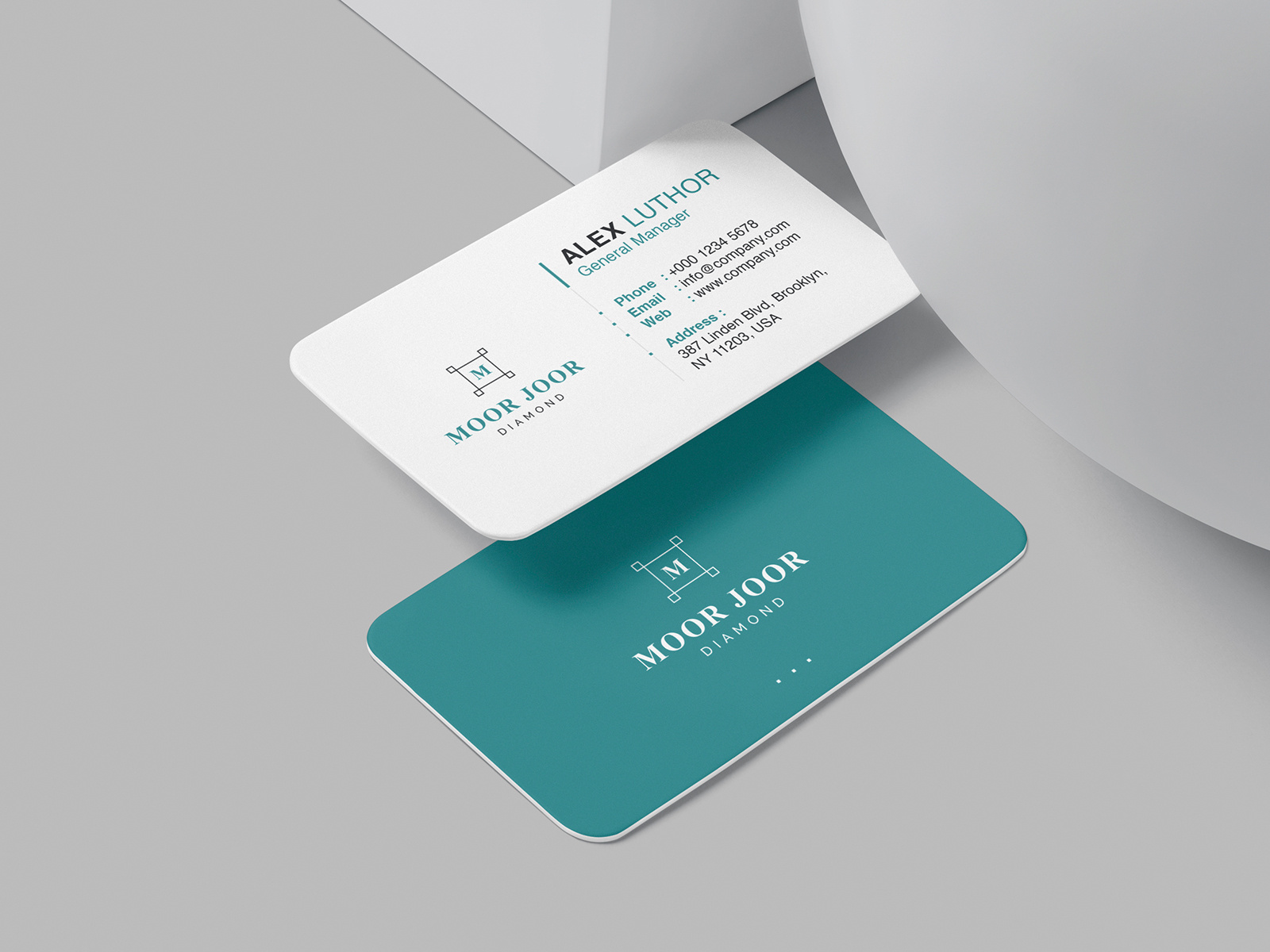 Free custom printable minimalist business cards ideas by MD ABU BAKAR ...