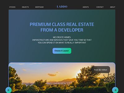 Laddo - Real State Homepage Sketch apartments buyseller dailyui design graphic design homepage houses laddo real states ui ux web web design