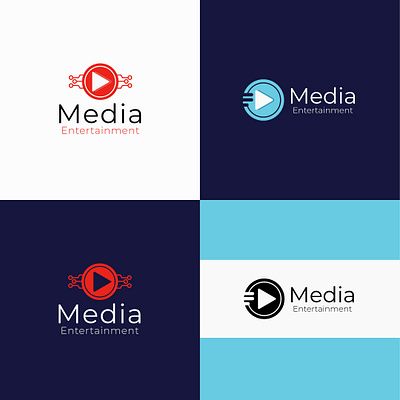 Media entertainment logo creativelogo graphic design logoconcept media logo