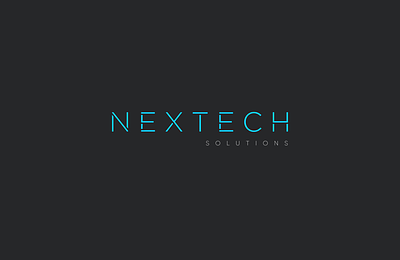Nextech Solutions - a logo for IT and solutions provider branding design graphic design it logo logo design vector
