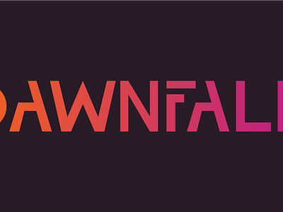 Dawnfall branding design logo