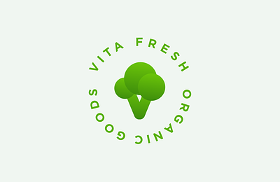 Vita Fresh - a logo for an organic products store branding design graphic design identity logo logo design