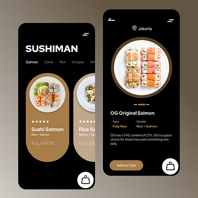 Sushi Palette App Design-UIDesignz app branding dashboard design graphic design illustration logo mobile app design ui ux