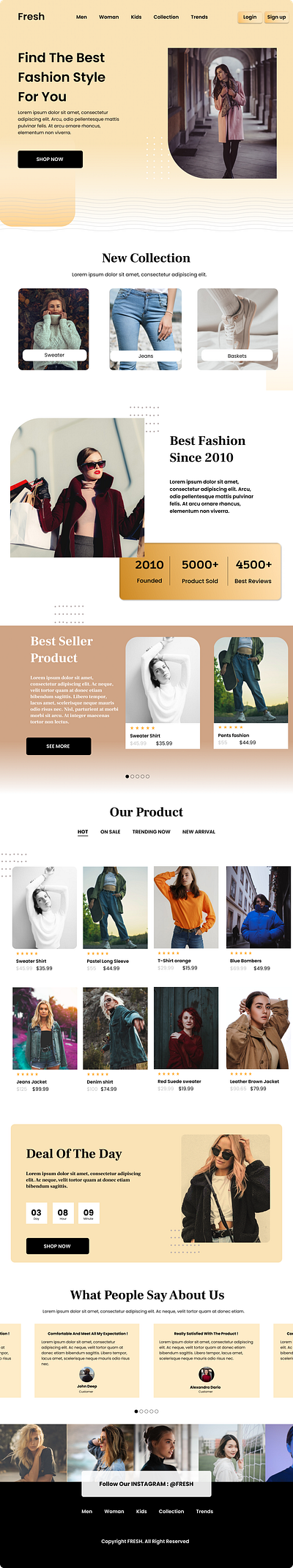 Fashion Clothes E ecommerce Website 3d animation app design branding e commece figma graphic design logo motion graphics ui ui and ux website design