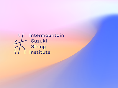 String Institute 🎻 branding cello gradient graphic design icon institute line logo minimal mountain sign strings typography university viola violin vivid