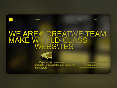 Implemented Website concept for the Creative Team | Lite version 3d animation branding concept design developer graphic design inspiration interface animation logo motion scroll site super website ui website