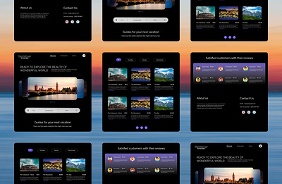 travel website landing page minimal tours travel travel website uiux design webdesign website