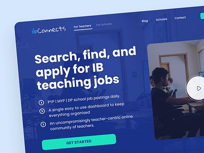 Website Design for ibConnects design graphic design hr ib teachers job ui ux web