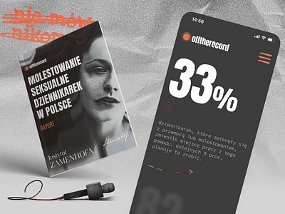 #offtherecord animation branding cover dark design grey harassment illustration mobile non profit poland red sketch ui violence web webdesign webflow website