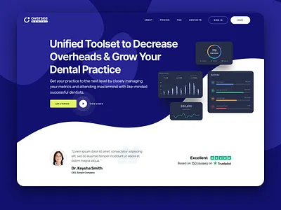 Website For a Unified Toolset for Dental Practice conversions cro dental practice design graphic design ui ux web