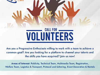 SCF Call for Volunteers design graphic design volunteer