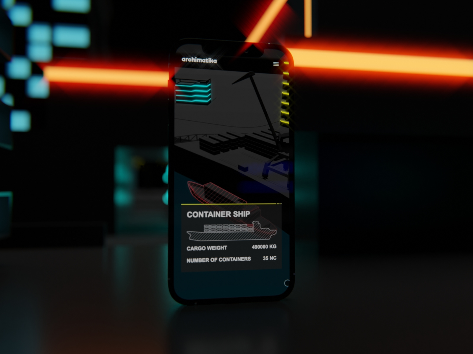 Archimatika | 3d Mobile interface animation animation architect design interface animation ui website