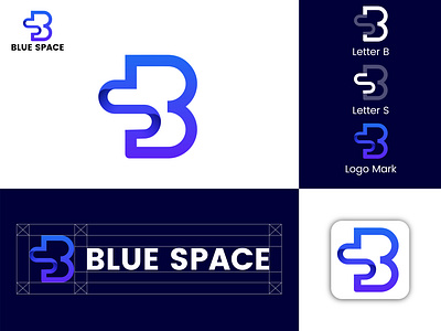 Blue Space technology logo design blue space blue space logo blue space logo branding blue space tech logo designer logo logo branding logo design logo designer tech brand tech logo technology logo