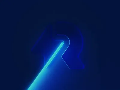 Realute 3d logo animation 3d animation branding graphic design light logo motion graphics radar motion