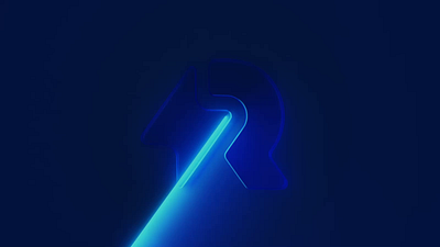 Realute 3d logo animation 3d animation branding graphic design light logo motion graphics radar motion