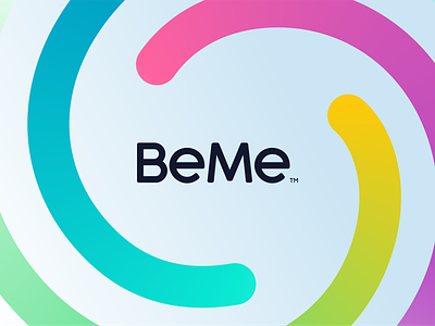 BeMe Health app brand brand identity branding exploration figma health logo mental product spiral web