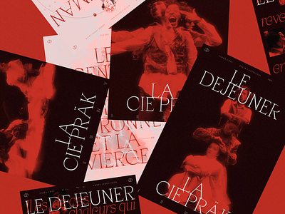 Le Déjeuner — Poster Exploration art direction character composition dance dark design exploration horrific illustration layout love performance poster serif tortured