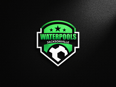 Waterpools Jacksonville Logo 3d branding design graphic design illustration logo typography ui ux vector