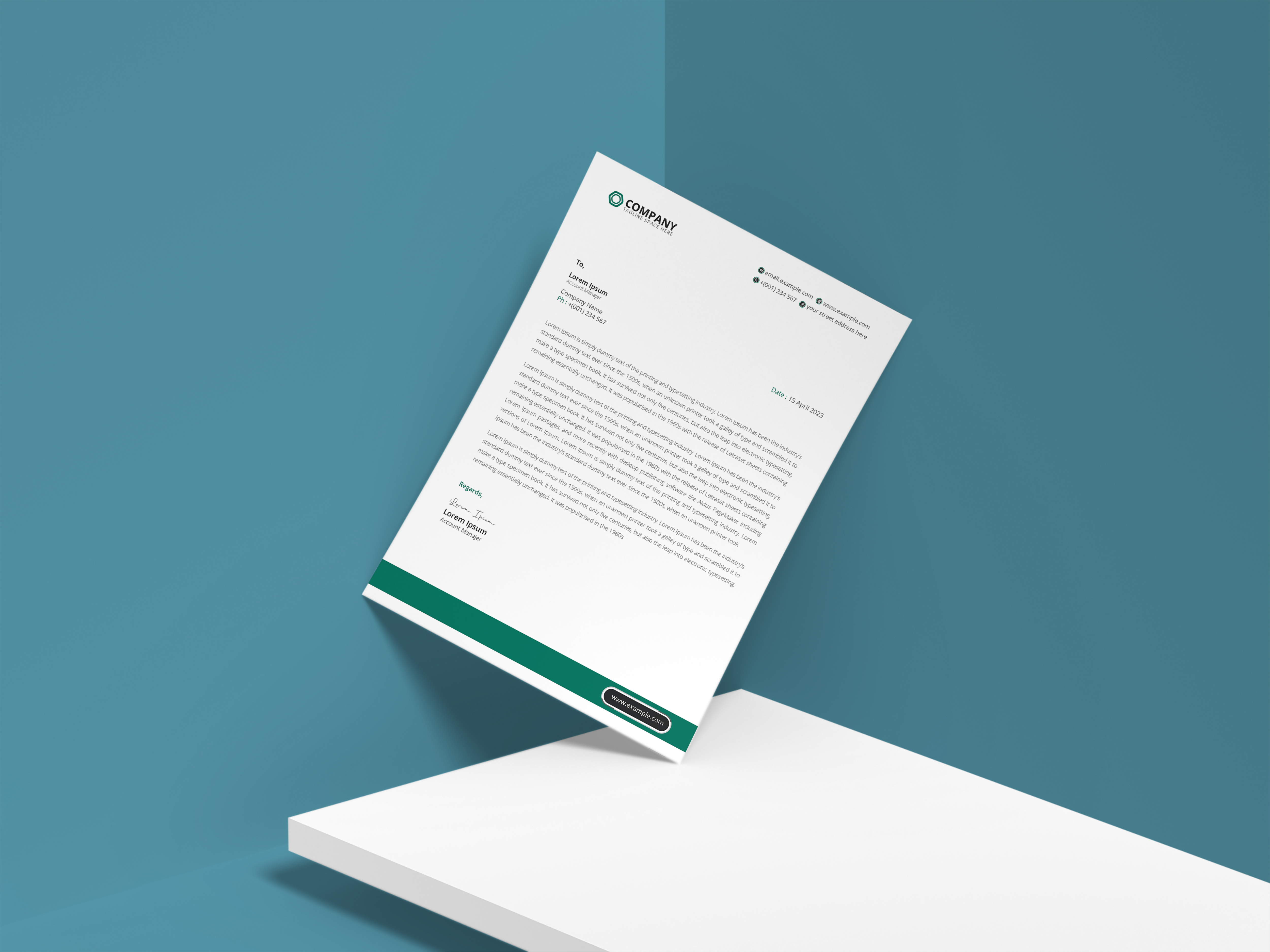 Business Letterhead Design brand identity business letterhead clean colorful corporate creative graphic design letterhead letterhead design modern template vector