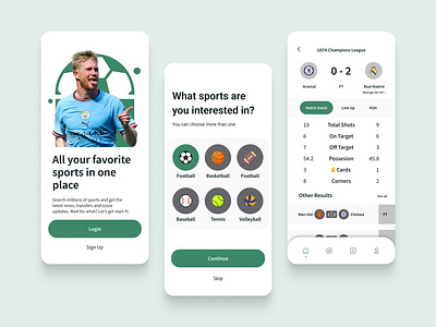 RapidSportz - LiveScore Football App app appdeveloper design designagency inspiration mobileapp ui ux websitedesignagency