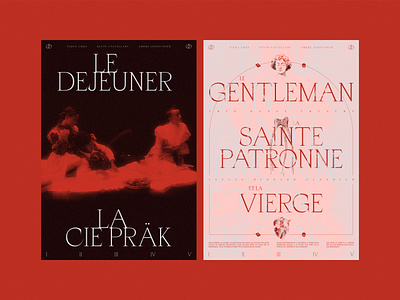 Le Déjeuner — Poster Exploration art direction dance dark exploration horrific horror layout performance poster red representation tortured