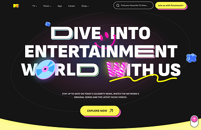 MTV homepage redesign design graphic design illustration ui ux