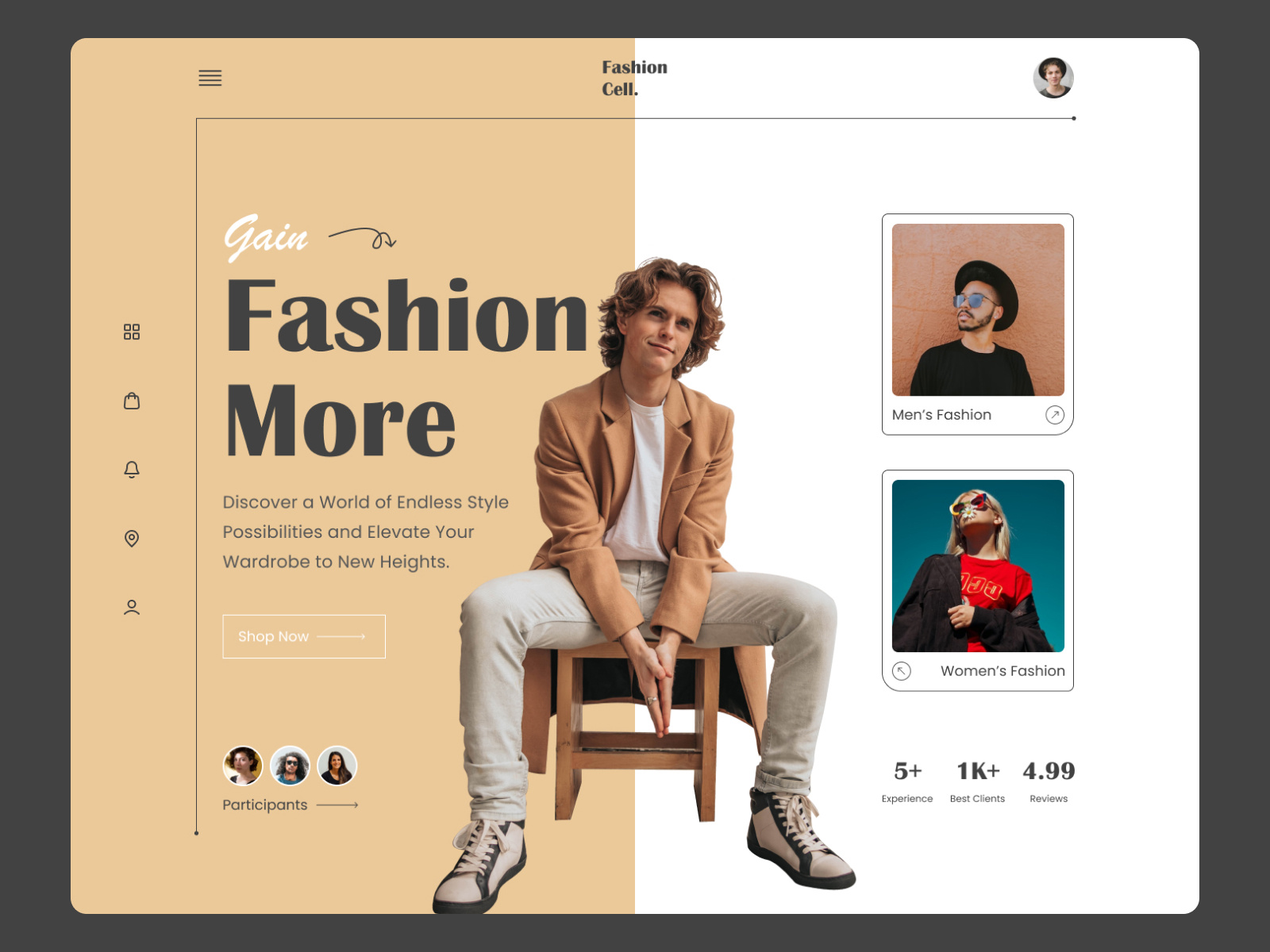 Clothing Fashion Website Landing Page Design by Abdul Al Noman on Dribbble