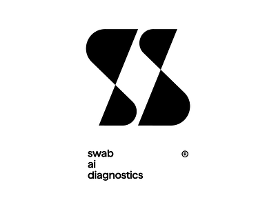 SwabAi Diagnostics ai bold branding chatgpt clinic crypto design dna logo logotype monogram mrna rna simple swab