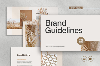 Brand Guidelines Template (FREE) brand design brand guidelines brand identity branding branding identity bussiness company design graphic design logo minimal product design