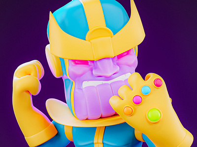 Thanos 3d 3dmodel blender cartoon comicbook comics digitalart marvel marveluniverse modeling sculpt thanos